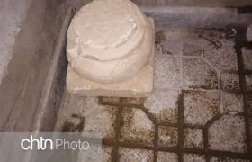 کشف و ضبط شالی ستون مربوط به بنای تخت جمشید در شهرستان مرودشت